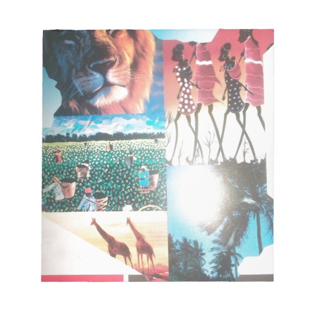 Bloco De Notas Quênia: Vida Selvagem, Cultura e Praia Costeira (Frente)