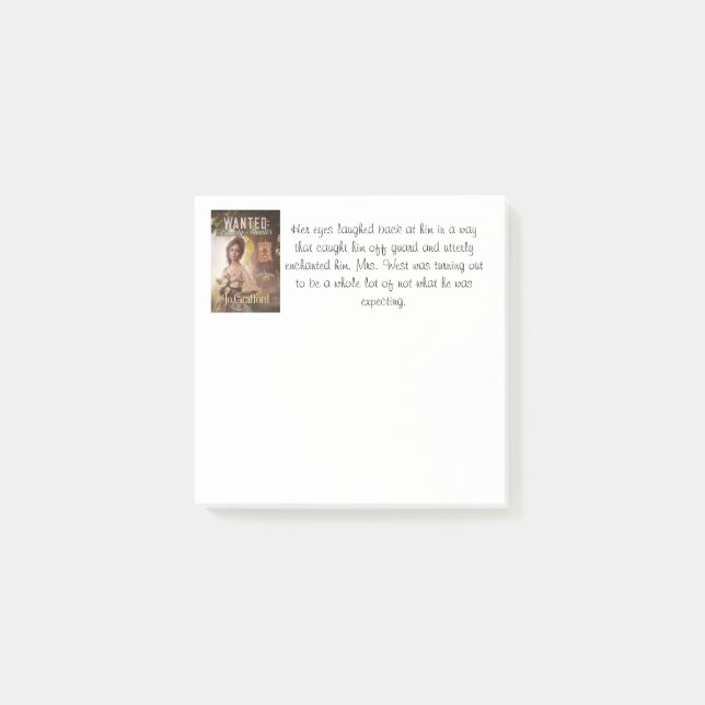 Bloco De Notas Querido: Notas de post-it do caçador de prémios (Frente)