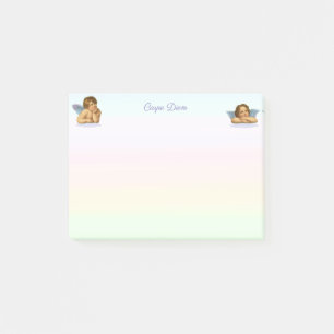 Bloco De Notas Querubins Estilosos de Rafael em Tons Pastel