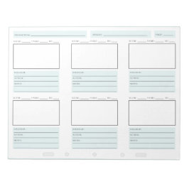 Bloco de notas "Quick Storyboard"