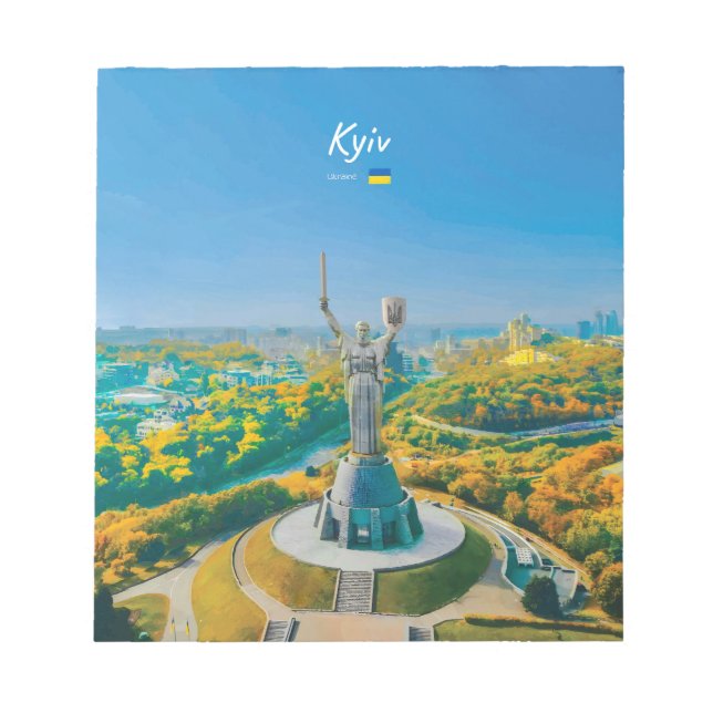 Bloco De Notas Quieve, Ucrânia - Monumento Mãe Ucrânia (Frente)