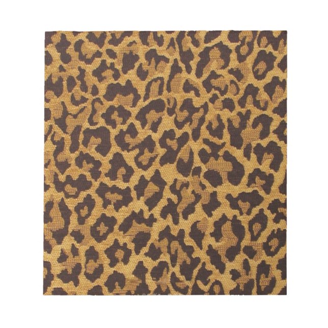 Bloco De Notas RAB Rockabilly Leopard Print Brown Dourado (Frente)