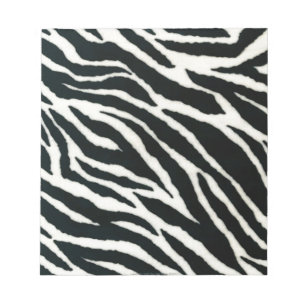 Bloco De Notas RAB Rockabilly Zebra Imprime Preto e Branco