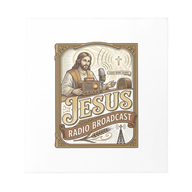 Bloco De Notas Rádio Jesus Broadcast Jesus Rádio Jesus Broadcast  (Frente)