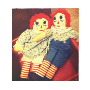Bloco De Notas Raggedy Ann e Andy Doll
