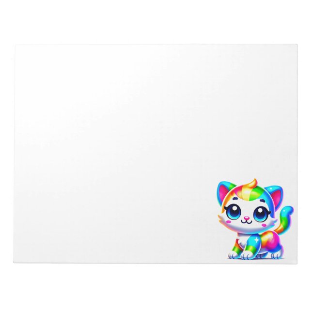 Bloco De Notas Rainbow Cat (Frente)