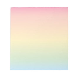 Bloco De Notas Rainbow Ombré Notepad