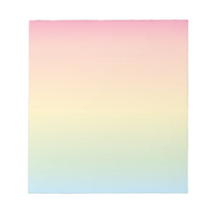 Bloco De Notas Rainbow Ombré Notepad