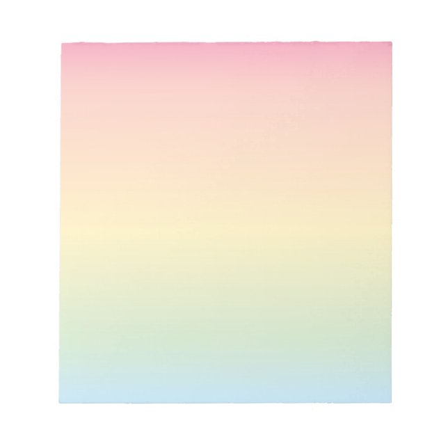 Bloco De Notas Rainbow Ombré Notepad (Frente)