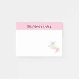 Bloco De Notas Rainbow Unicorn Personalizado