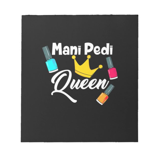 Bloco De Notas Rainha Artista de Unhas (Frente)