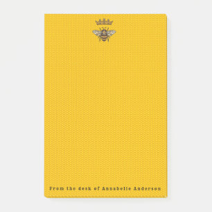 Bloco De Notas Rainha Bee com Coroa