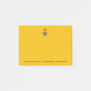 Bloco De Notas Rainha Bee com Coroa Ornamentado