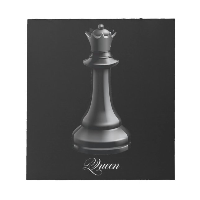 Bloco De Notas Rainha Chess Piece Halloween Costume Chess Lover (Frente)