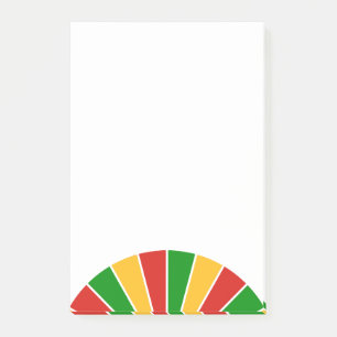 Bloco De Notas RAIOS DO BOTÃO DA BANDEIRA DE RASTAFARI + suas