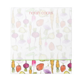 Bloco De Notas Raízes de legumes beterraba carroça-nabo