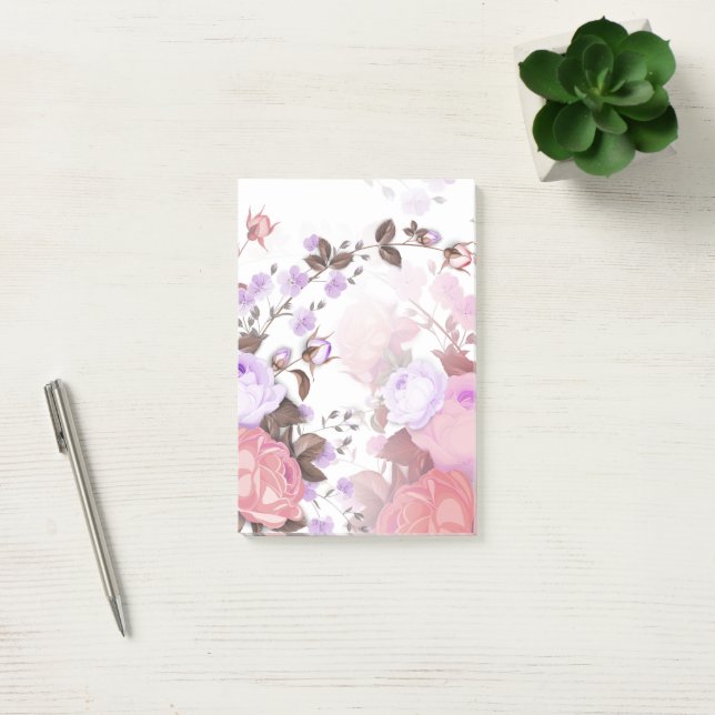 Bloco De Notas Ramalhetes de Rosas 5 (Escritótio)