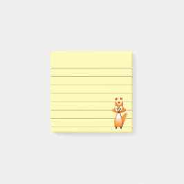 Bloco De Notas Rapariga de desenho animado fofa Animal alinhado 3