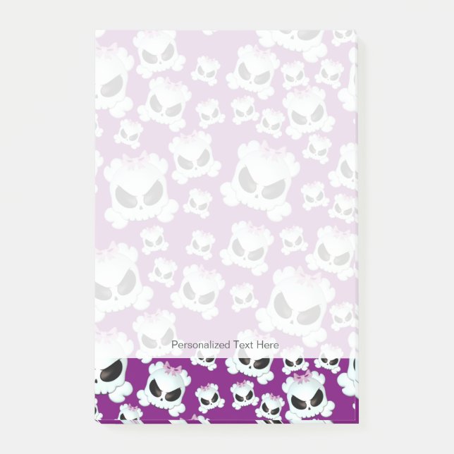 Bloco De Notas Rapariga Skullz (Frente)