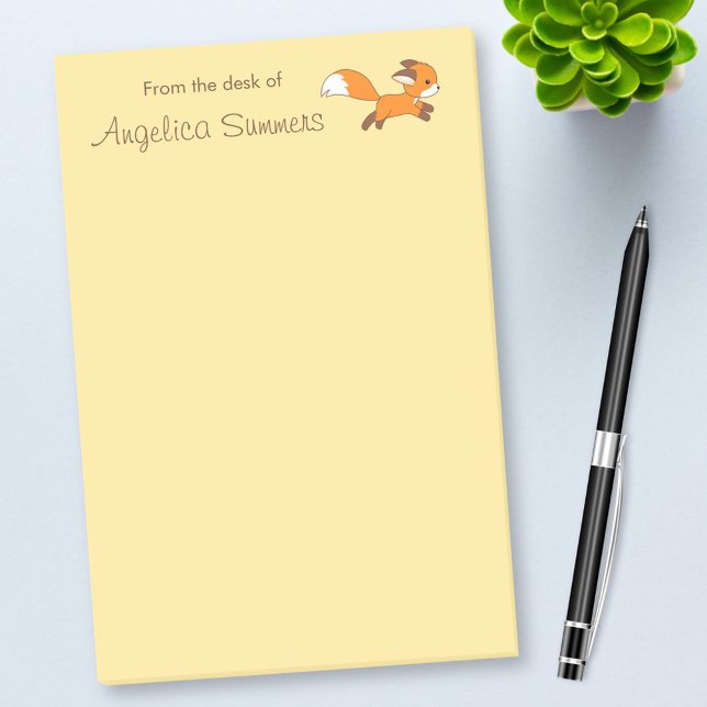 Bloco De Notas Raposa Corta em Execução (Criador carregado)