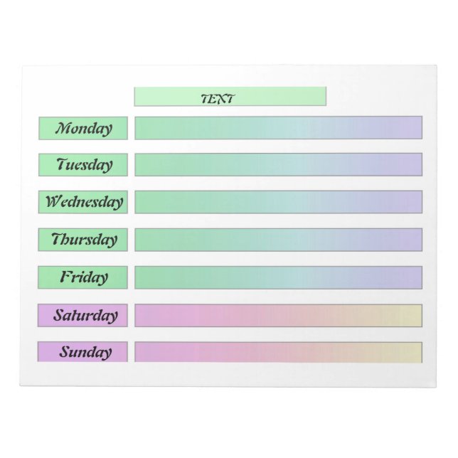 Bloco De Notas Rasgue o calendário, crie um caderno com nota (Frente)