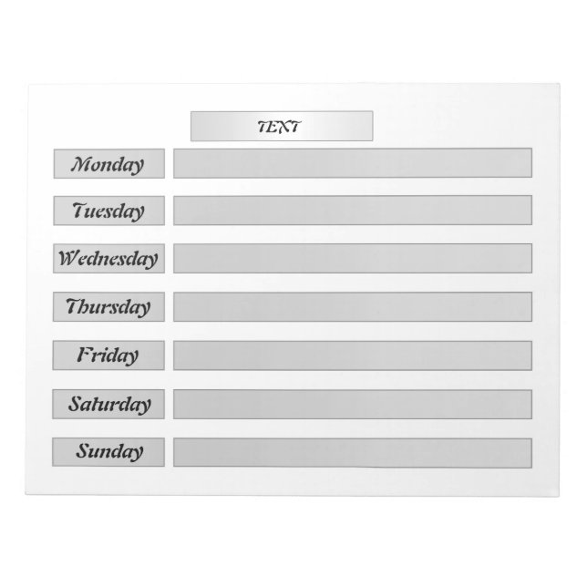 Bloco De Notas Rasgue o calendário, crie um caderno com nota (Frente)