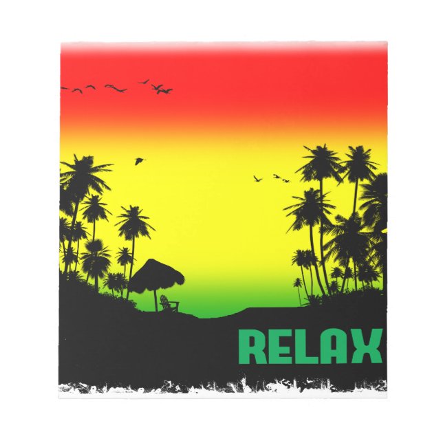 Bloco De Notas rasta de relaxamento (Frente)