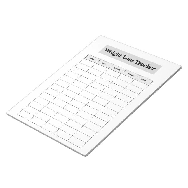 Bloco De Notas Rastreador de Perda de Peso  (Inclinado)