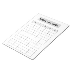 Bloco De Notas Rastreador de Perda de Peso 