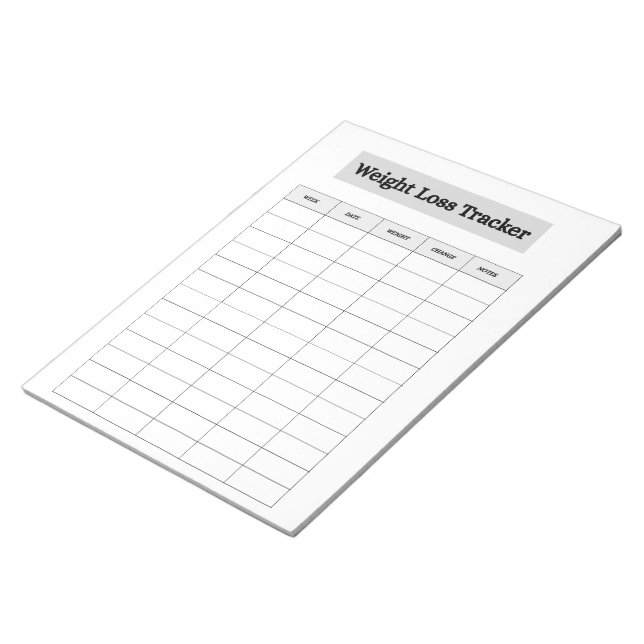 Bloco De Notas Rastreador de Perda de Peso  (Inclinado)