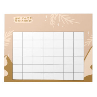 Bloco De Notas Rastreadores de Rotina Semanal