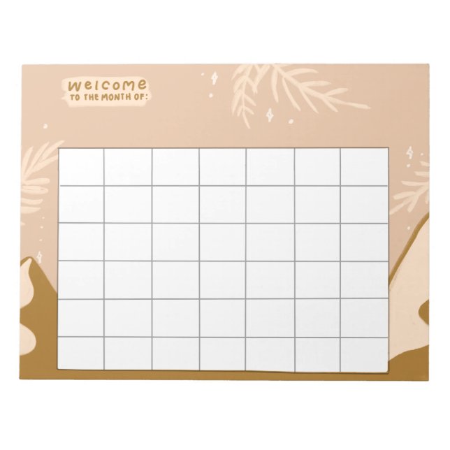 Bloco De Notas Rastreadores de Rotina Semanal (Frente)