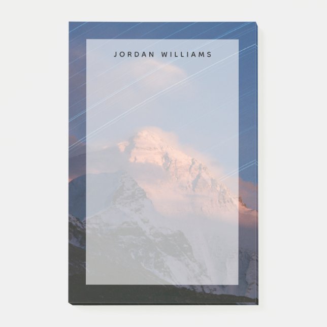 Bloco De Notas Rastreio de estrelas | Monte Everest Tibete, China (Frente)