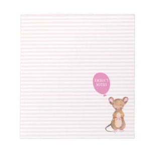 Bloco De Notas Rato de floresta bonito - Crianças Personalizadas