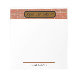 Bloco De Notas Real Estate | Upper East Side, NYC Notepad