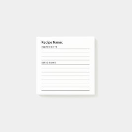 Bloco De Notas Receita