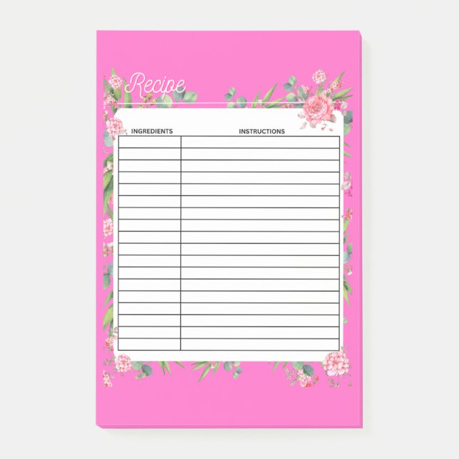 BLOCO DE NOTAS RECEITA, COZINHAR, CHEF, (Frente)