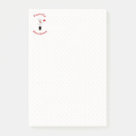 Bloco De Notas Receita da família Chef