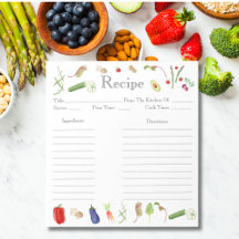 Receita de Legumes em Aquarela