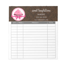 Bloco De Notas Receitas de Panificação de Cupcake Couture