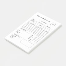 Recibo de Venda de Encomenda Personalizado para Pe
