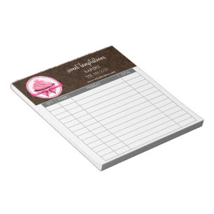 Bloco De Notas Recibos do cozimento do cupcake do Couture
