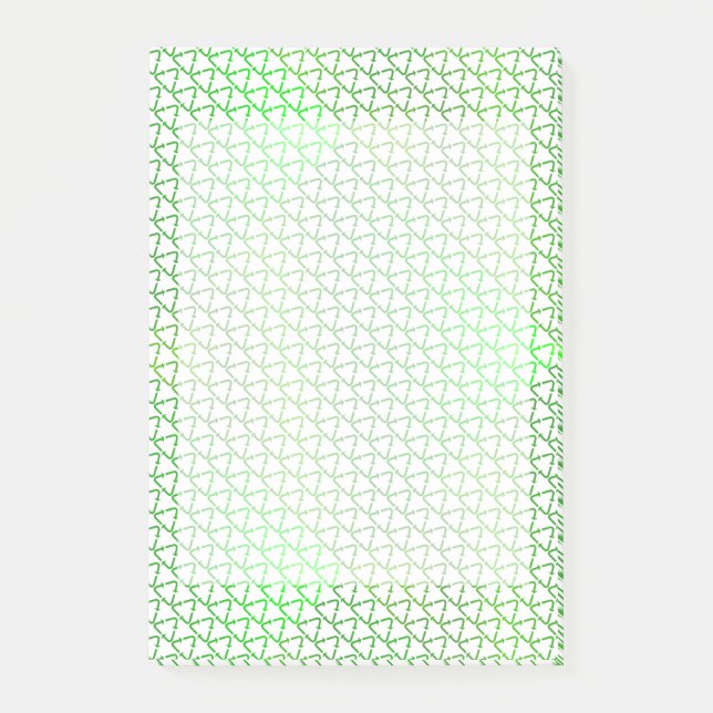 Bloco De Notas Reciclar de Carinho Verde para o Dia Mundial da Te (Frente)