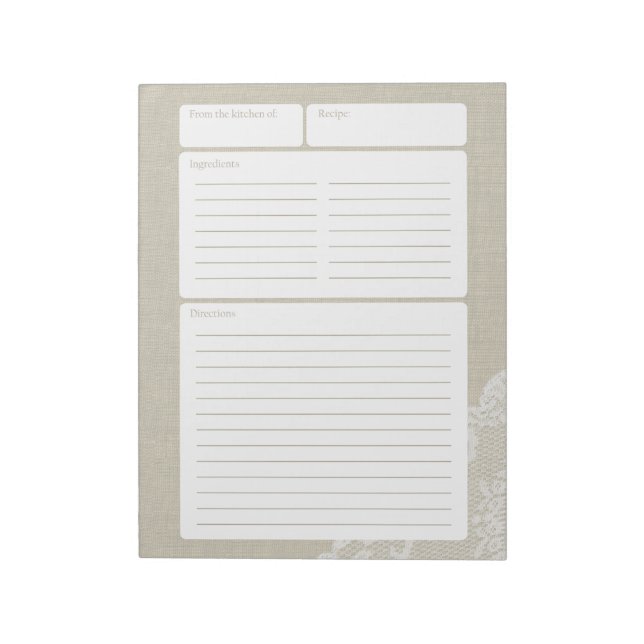 Bloco De Notas Recipiente Coluna Leve e Lace da Página (Invertido)