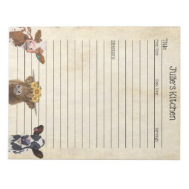 Bloco De Notas Recipiente de Vaca Lover - Perfeito para compartil