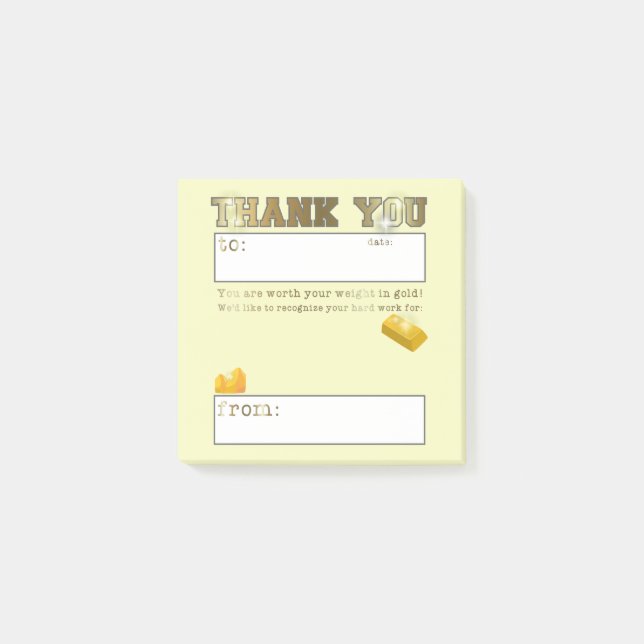 Bloco De Notas Reconhecimento de Saída de Apreciação do Funcionár (Frente)