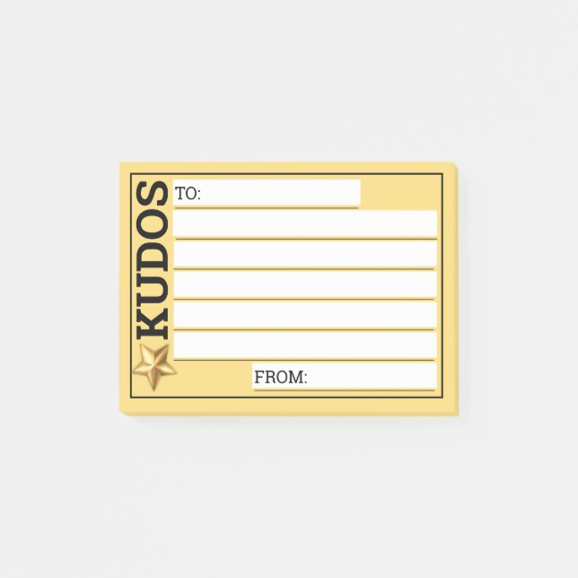 Bloco De Notas Reconhecimento personalizado de kudos de noivado d (Frente)