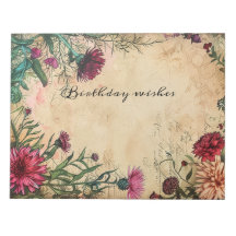 Red Aster Birth Floral Setembro