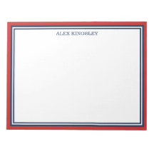 Red Blue Border Add Your Name