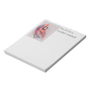 Bloco De Notas Red Cardinal no inverno